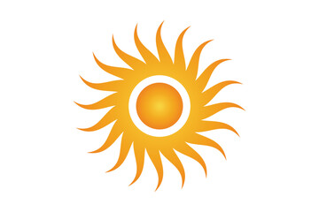 sun icon, sun vector illustration, star, sunlight icon.
