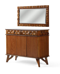 Bed dressing table isolated on white background