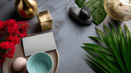 Marketing Image with Text Overlay Space in Upper Left Corner