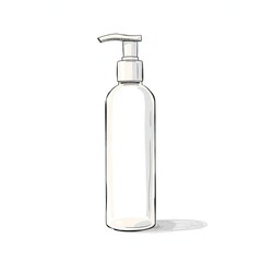 Hand Sanitizer Bottle Sketch.