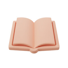 red book isolated on white background