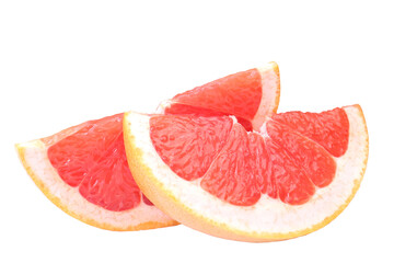 Grapefruit isolated on white