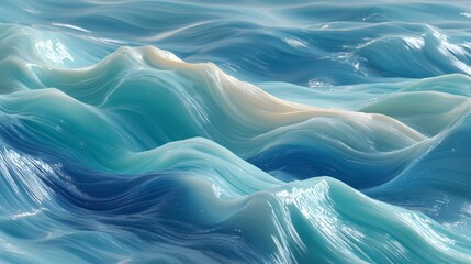 Obraz premium minimalistic seamless water texture with gentle ripples in soft blue tones