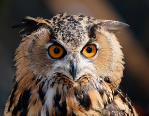 Naklejka premium close up of an owl