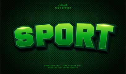 Sport Editable Text Effect Style 3d