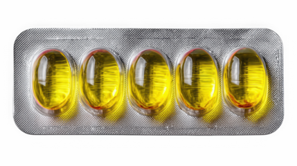 Transparent blister pack with capsules for healthcare and medical use