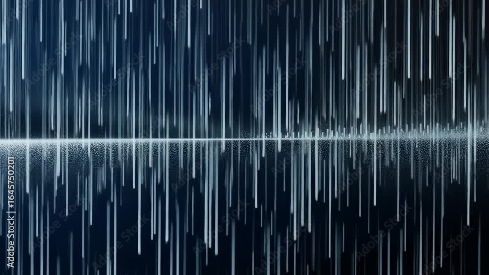 Poster dynamic sound wave visualization with digital audio patterns
