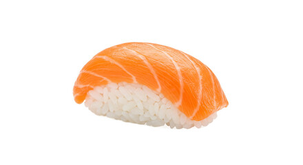 Salmon Nigiri SushiIsolated On Transparent Background