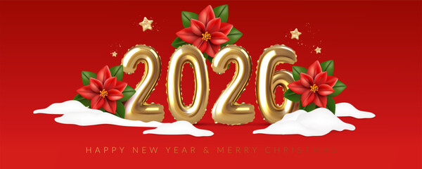 Christmas and New Year greeting card 2026	