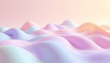 A mesmerizing expanse of undulating, fluid shapes interweave and ripple across the view