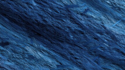 Fototapeta premium Abstract Blue Fiber Texture Background Deep Hues Woven Strands