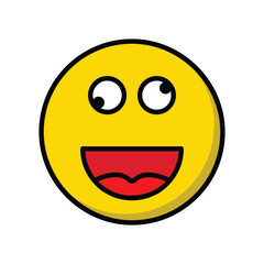 Fototapeta premium happy smiley icon