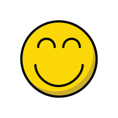 happy smiley face with smile