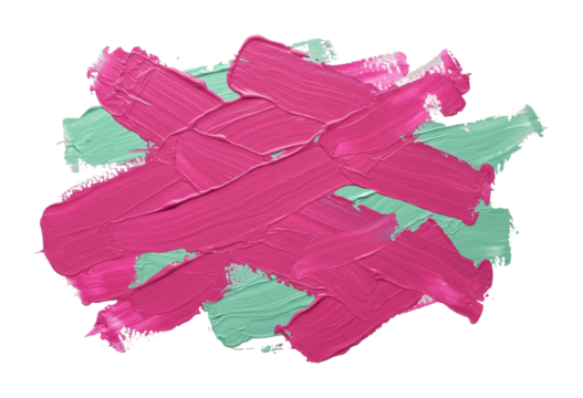 Creative action painting technique studio abstract art bright colors overhead expression of emotion. Cut out png