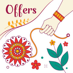 Rakhi festival offers celebratory design raksha bandhan