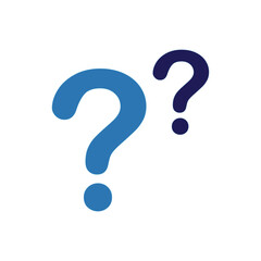 question  logo icon illustration flat