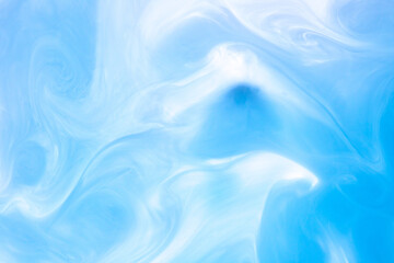 Blue and White Flowing Watercolor Background