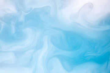 Blue and White Flowing Watercolor Background