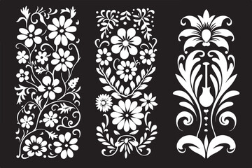 Ornate Floral Laser Cut Panel Designs – SVG Pattern Bundle for CNC & Cricut