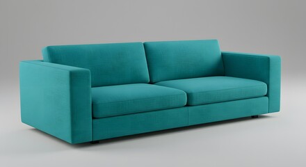 Modern Turquoise Loveseat Sofa Furniture