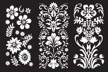 Ornate Floral Laser Cut Panel Designs – SVG Pattern Bundle for CNC & Cricut