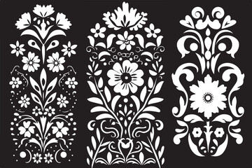 Ornate Floral Laser Cut Panel Designs – SVG Pattern Bundle for CNC & Cricut