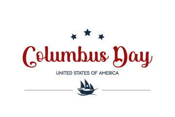 Columbus day card or background. vector illustration. 