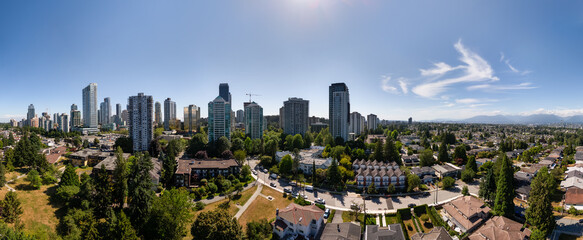 Burnaby Cityscape With Modern Architecture and Scenic Landscape, Greater Vancouver, BC, Canada