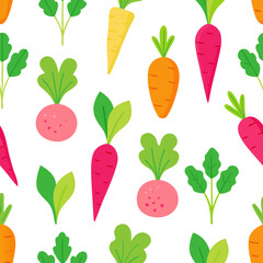 seamless pattern with vegetables