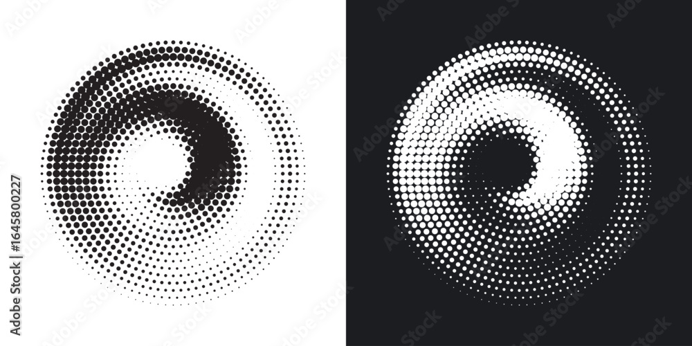 Poster halftone gradient. dotted gradient, smooth dots spraying and halftones dot background seamless horiz