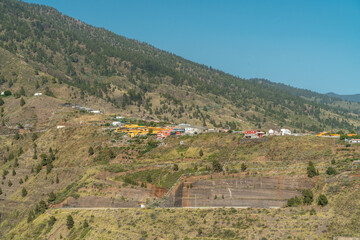 Naklejka premium Blick von El Time auf den Nationalpark Caldera de Taburiente