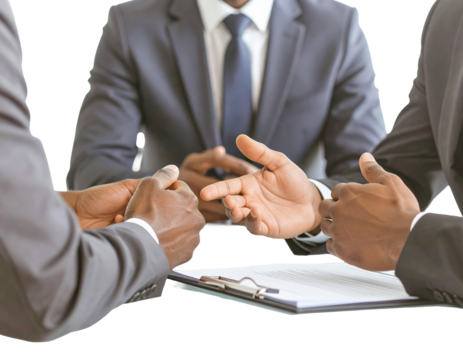 Business meeting interaction