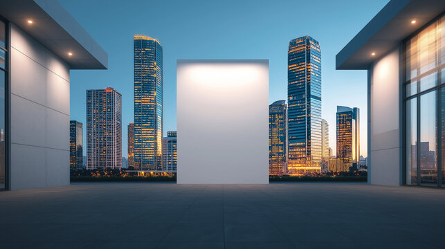 blank white frame mockup design