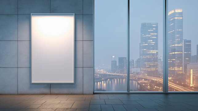 blank white frame mockup design