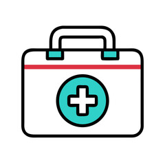 Obraz premium First Aid Kit Icon for Mobile Apps and Websites