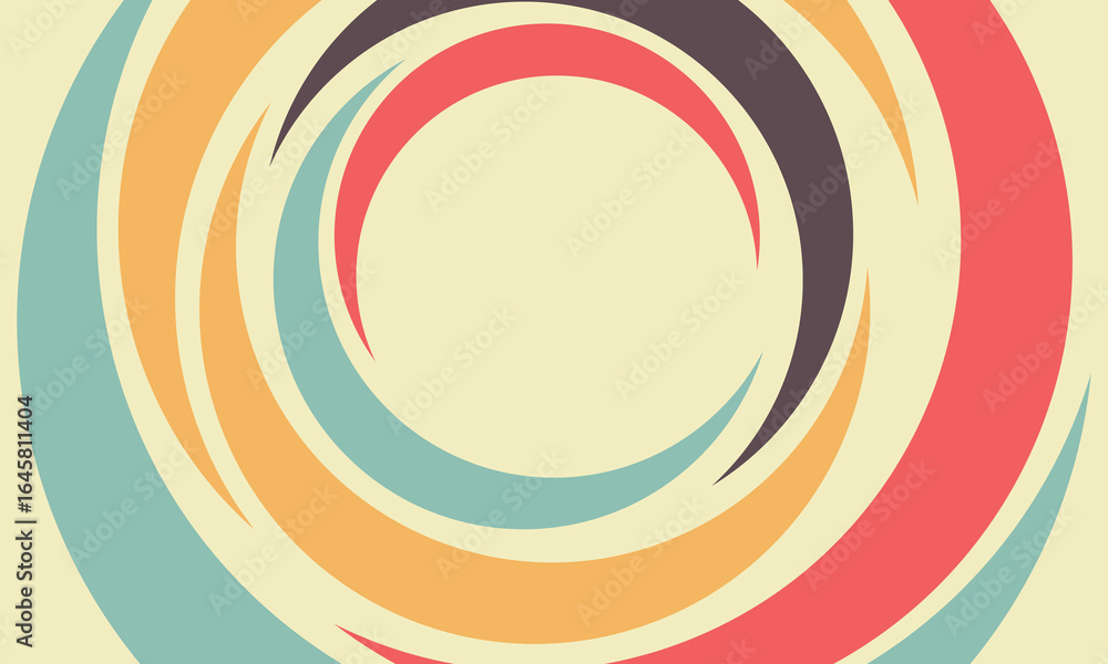 Poster background shape circle wave spiral color abstract