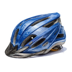 Bicycle Helmet in watercolor style, vector illustration, isolated on white background.