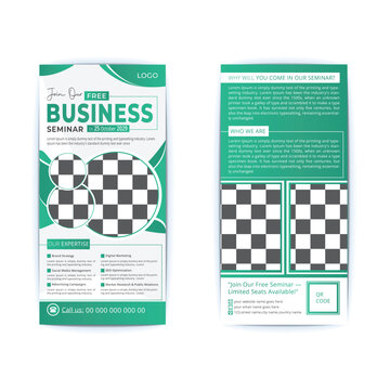 corporate business roll up banner , DL flyer template layout design for print