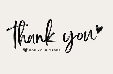 thank you for your order