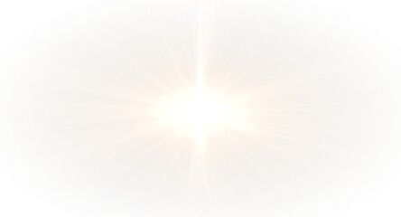 Star-shaped flash PNG with burst and magic light
