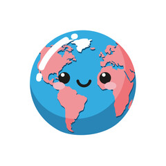 Earth Globe illustrated in jelly candy vector style from Set07. Perfect for themed visuals, children&rsquo;s design, educational content, and playful illustrations.