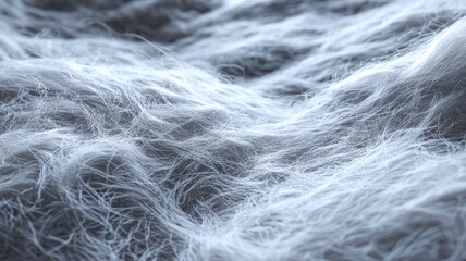 Fototapeta premium Abstract White Fibers Textured Surface Background