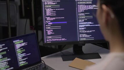 Programmer workflow automation work from home typing home online software developers data analysis coding artificial intelligence - Powered by Adobe