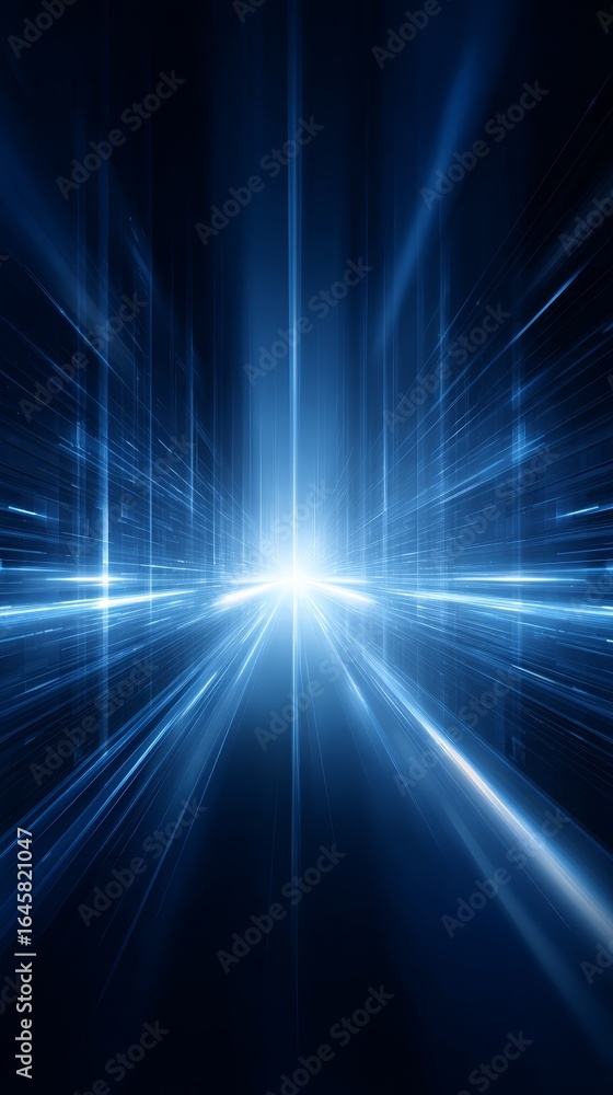 Aufkleber abstract blue light lines create a dynamic and futuristic digital background with glowing energy str