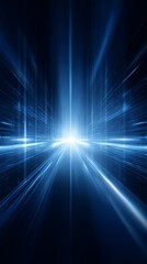 Abstract blue light lines create a dynamic and futuristic digital background with glowing energy streaks and vibrant motion effects for a modern technology presentation.