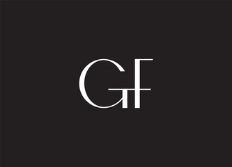 Fototapeta premium GF Abstract Letters Logo Monogram