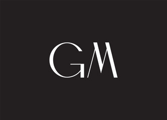 GM Abstract Letters Logo Monogram