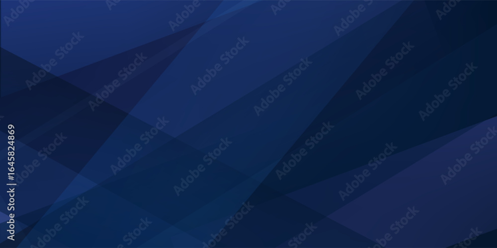 Poster modern dark blue paper background with dark 3d layered line triangle texture in elegant website or t