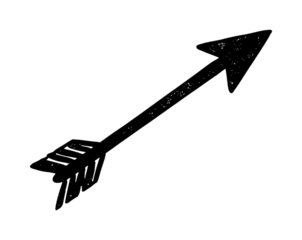 Shooting an arrow at a target archery range action outdoor setting dynamic viewpoint. Cut out png