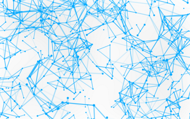 High-resolution abstract digital background featuring glowing black plexus of interconnected points and lines. Represents big data, neural networks, and futuristic technology. Ideal for AI, blockchain